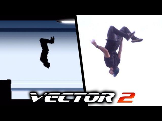 ALL THE TRICKS from Vector In Real Life (Vector 2 Parkour game)