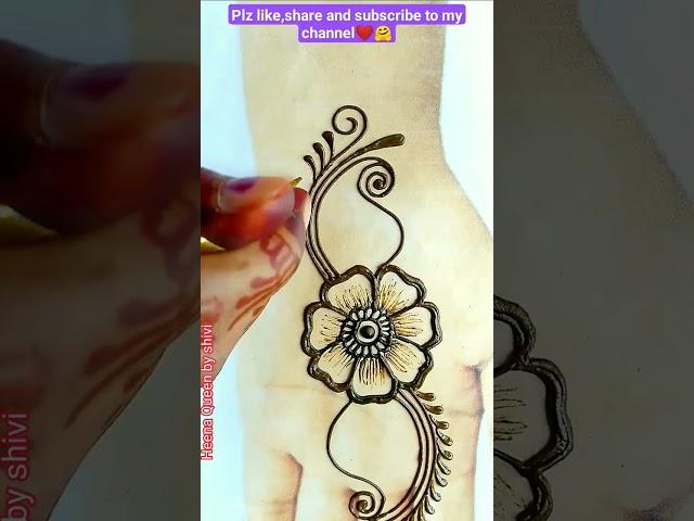 Simple stylidh arabic mehndi design #shorts #shortvideo #youtubeshorts #mehndi #Arabic #Rakhi #teej