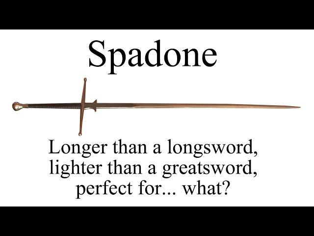 The spadone - was it a longsword or greatsword or... what?