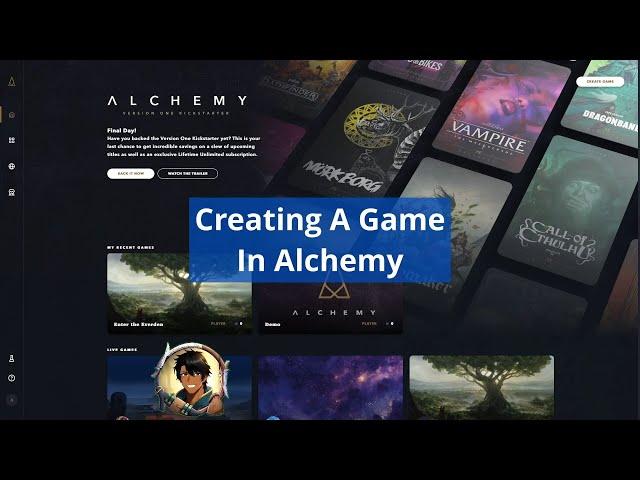 Creating A Game in Alchemy RPG