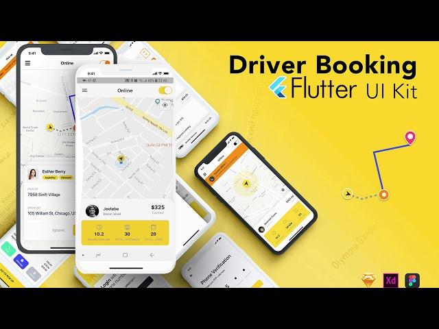 Flutter UI Kit - Taxi driver