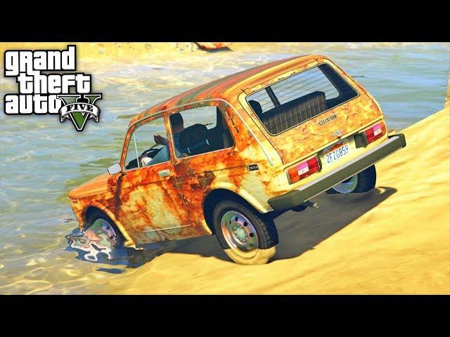 РЕАЛЬНАЯ ЖИЗНЬ ДЖИММИ В GTA 5 - ЧУТЬ НЕ УТОПИЛ РЖАВУЮ НИВУ! ПОЧТИ ВОССТАНОВИЛ СТАРУЮ НИВУ! ГАРВИН