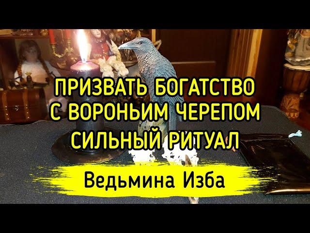 ПРИЗВАТЬ БОГАТСТВО С ВОРОНЬИМ ЧЕРЕПОМ. СИЛЬНЫЙ РИТУАЛ. ДЛЯ ВСЕХ. ВЕДЬМИНА ИЗБА ▶️ МАГИЯ