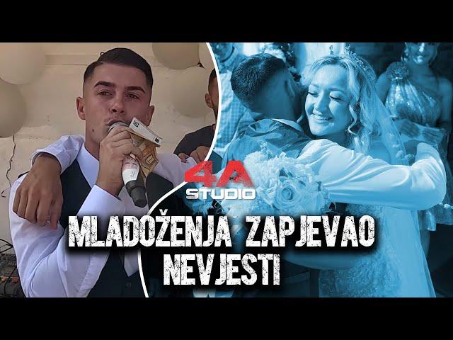 Mladoženja ispred kuće ZAPJEVAO vesela SVADBA CAZIN BOSNA [KRENULE SUZE] #wedding #bosnia #trending