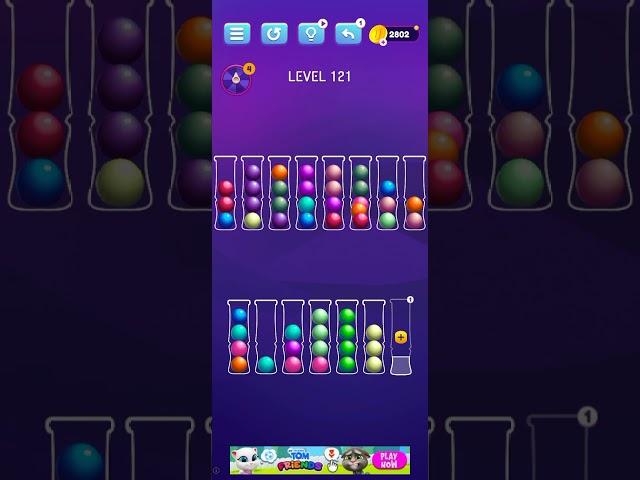 Ball Sort Level 121 Puzzle Color Sort Tatem Games Inc. All levels, #ballsortpuzzle