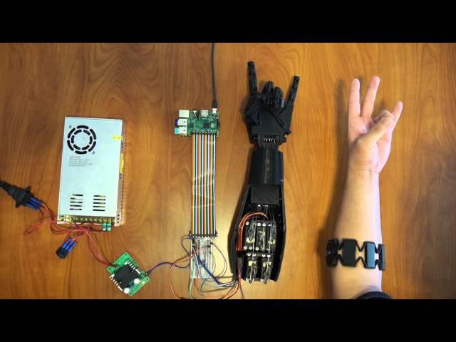 3D Printed Controllable Prosthetic Hand via EMG