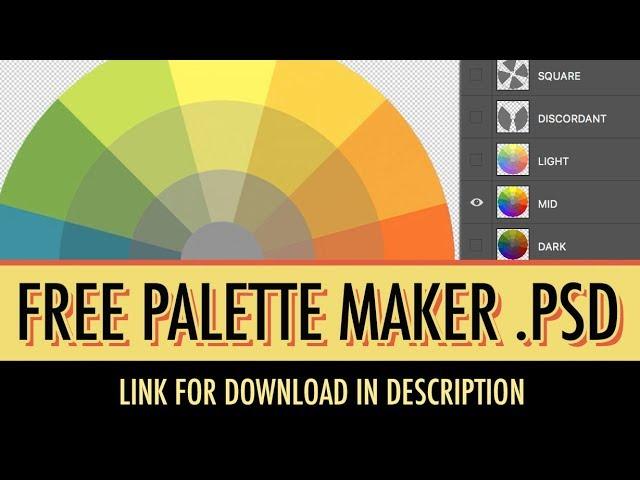 FREE Paletter Maker PSD - Customize your own Color Palettes!