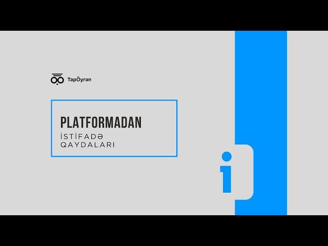 TapÖyrən | Saytda qeydiyyat qaydası