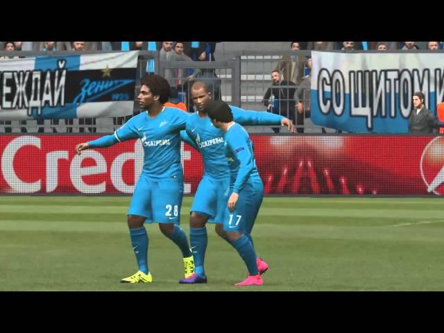 PES 2016 ЗЕНИТ в ЛИГЕ ЧЕМПИОНОВ все голы