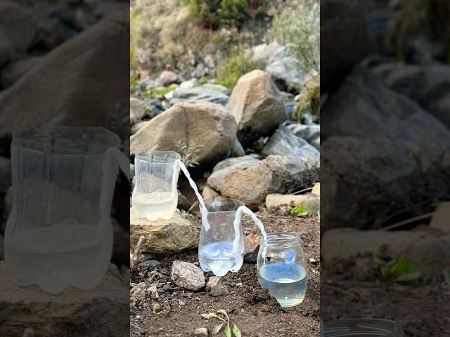 Water filter process! #bushcraft #mrbrex #outdoors #outfit #camping  #forest #satisfying #creative