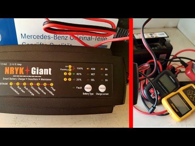 Smart Charger for Car Battery 6 -160AH / 12V 2A/4A/8A Smart Car Battery Charging Stages