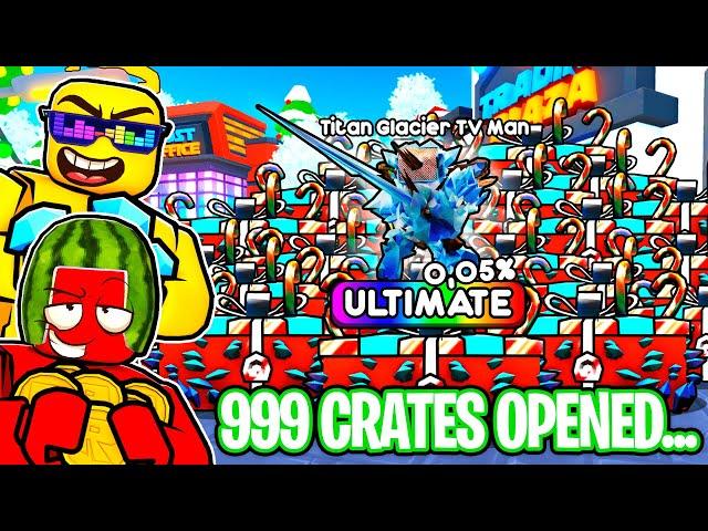 Opening 1000 Christmas Crates ULTIMATE In Toilet Tower Defense