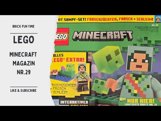 Wieder ein Tolle LEGO Extra ! Im Neuen LEGO Minecraft Magazin Nr.29 *Review*