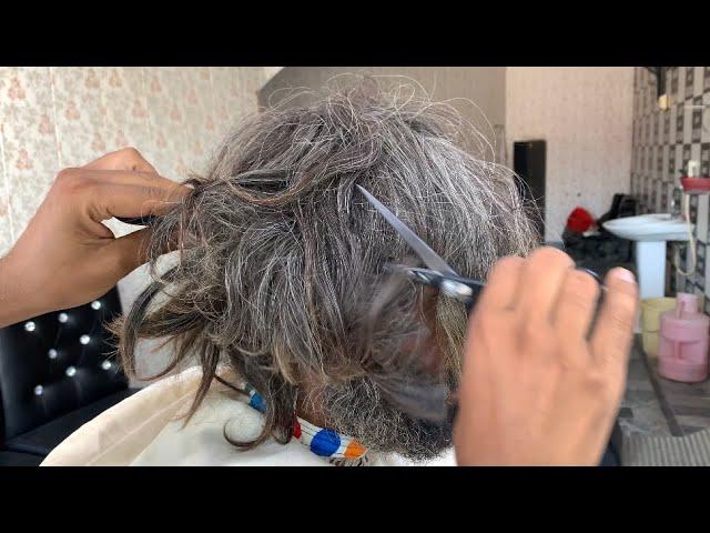 AMAZING TRANSFORMATION | Long to Short Haircut | 3-Year Insane Homeless Hair & Beard Cut | ASMR