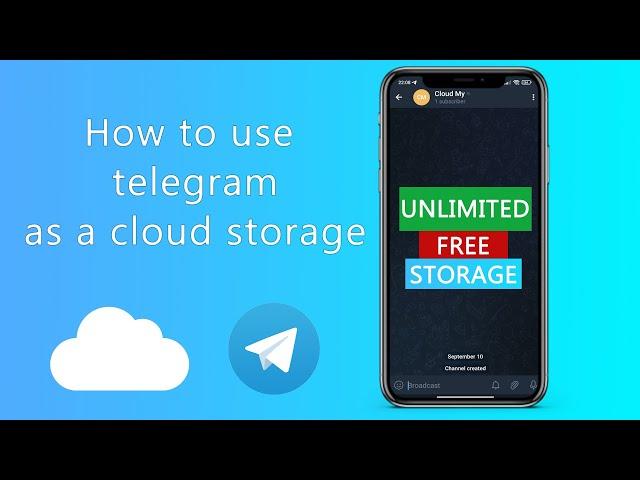 How to use telegram as a cloud storage?