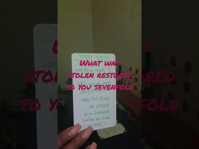 Lies reveal and restoration sevenfold. #intuitive #message #empress #vindication