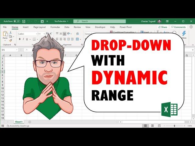 Data Validation Drop Down List with Excel Table Dynamic Range