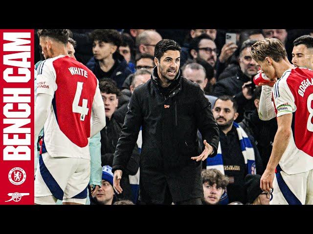 BENCH CAM | Chelsea vs Arsenal (1-1) | Arteta and the squad react to the key moments!