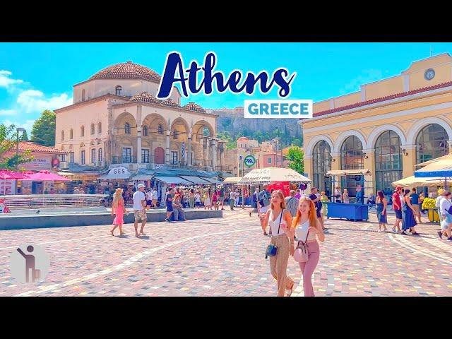 Athens, Greece  | Walking in the Footsteps of the Gods | 4K Walking Tour