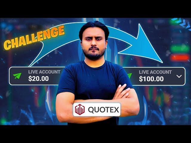 20$ TO 100$ challenge | Quotex live compounding | Quotex 20$ to 100$ per day | Live trade today