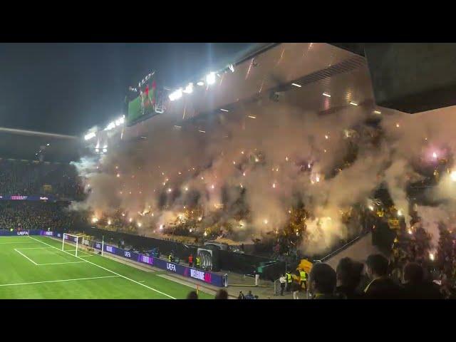 Young Boys vs Inter 0-1. Fabulous pyro show. UEFA Champions League 2024