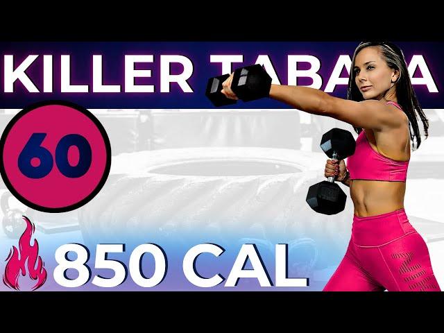 60-MIN FAT KILLER TABATA WORKOUT FOR TOTAL BODY WEIGHT LOSS, LEAN BODYBUILDING, BELLY FAT LOSS + ABS