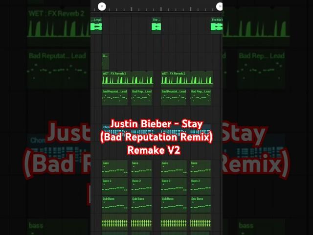 Justin Bieber - Stay ( Bad Reputation REMIX) REMAKE - FLM  V2 #flstudiomobile #futurebounce