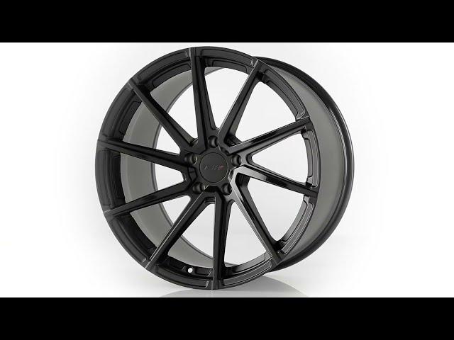 TSW Alloy Wheels the Watkins in Double Black Matte Black W Gloss Black Face Wheels By Hot Tracks