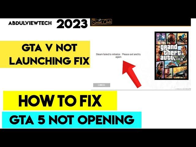 how to fix gta 5 not launching pc epic games Gta 5 error fix