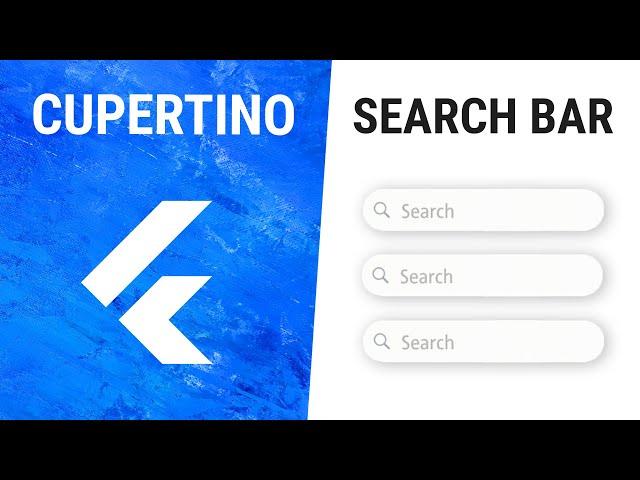 Flutter CupertinoSearchTextField Widget