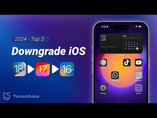 BEST iOS Firmware Downgrade Tools 2024 - How to Downgrade iOS 18/17/16/15 (Step-by-Step Guide)