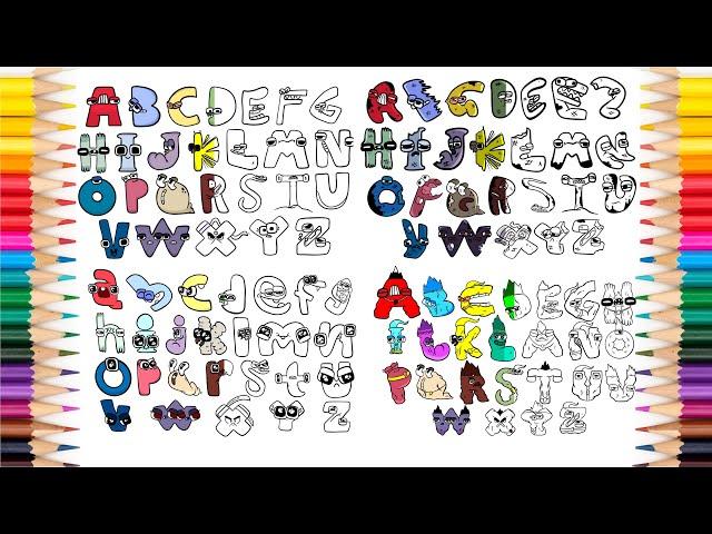 Alphabet lore but they Coloring pages Compilation / Alan Walker - Dreamer [NCS]