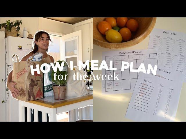 how I meal plan for the week | grocery haul, easy meal ideas