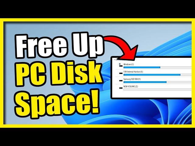 How to FREE UP Disk Space on Windows 10 or 11 PC (49 Gbs or More!)