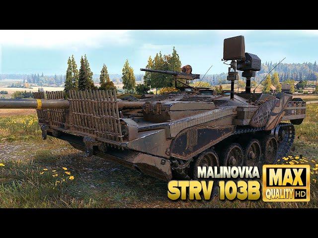 "Strv 103B" uses the best possible position on Malinovka - World of Tanks