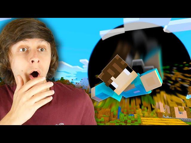 Minecraft, but a GIANT BLACK HOLE chases me the entire game!