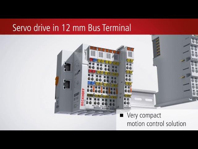 Complete servo drive in an ultra-compact EtherCAT Terminal