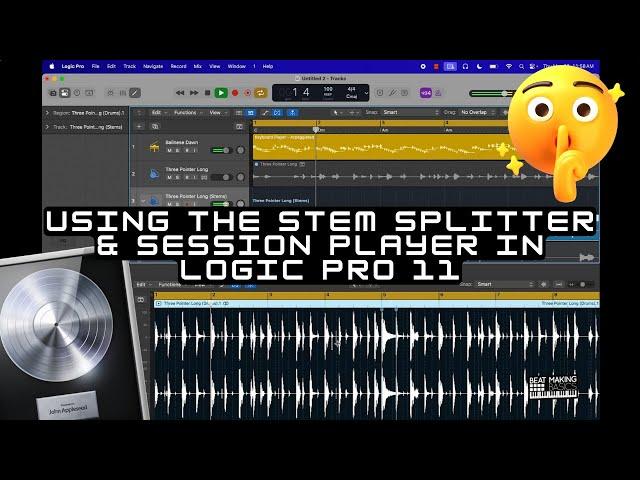 Silent Cook Up - Making A Loop With The Stem Splitter & Session Player In Logic Pro 11