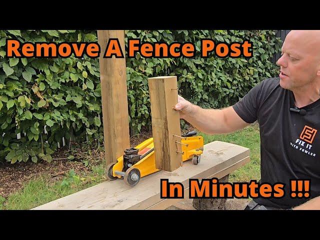 Easily Remove a Fence Post Without Digging!