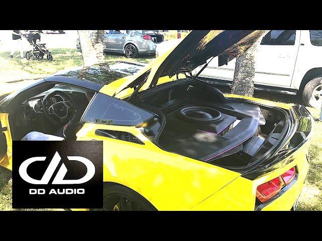 1 DD Z3 15" - DD M3C - LOUD & HUGE FLEX In a Corvette C7 ! HD!