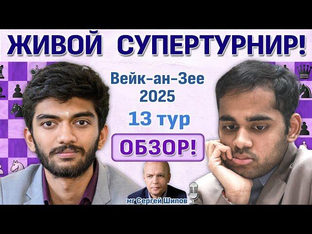 Обзор! Вейк-ан-Зее 2025. 13 тур  Сергей Шипов  Шахматы