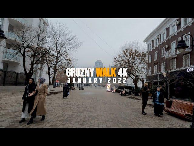 4k Walking in Chechen republic, Grozny | January 2022