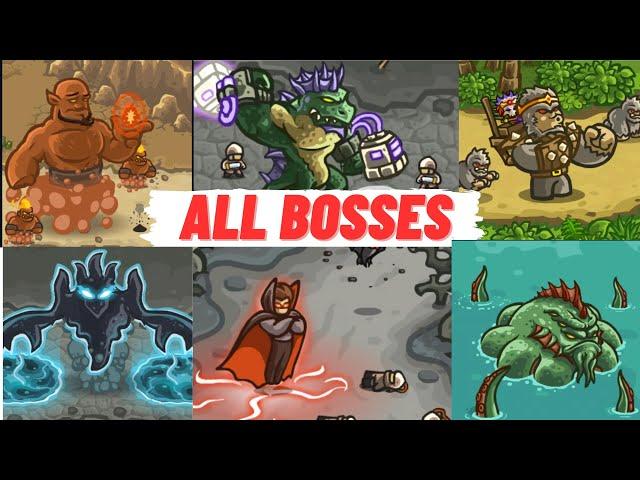 Kingdom Rush Frontiers - All BOSS Battles