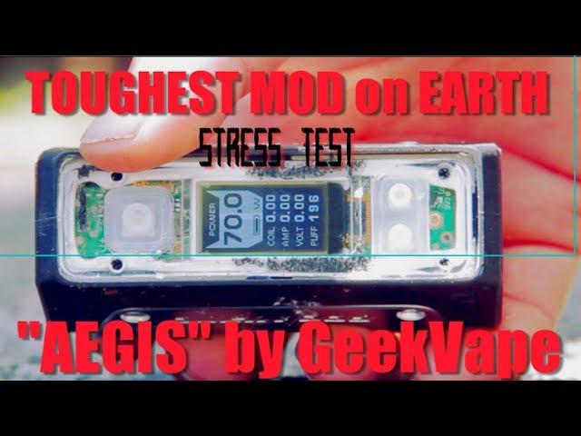 WE RAN OVER THIS MOD WITH A CAR - AEGIS 100WTC MOD by Geekvape (STRESS TEST and EXTREME TESTING)