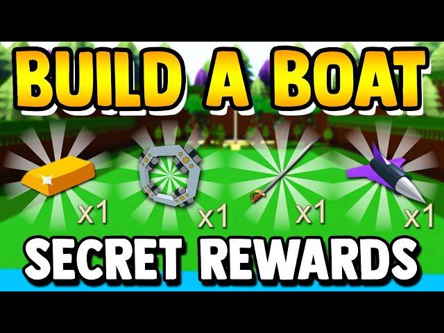 *SECRET* ITEM REWARDS!!️(claim fast) | Build a boat for Treasure ROBLOX