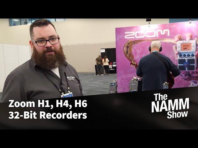 NAMM 2024: Zoom H1, H4, H6 32-Bit Recorders