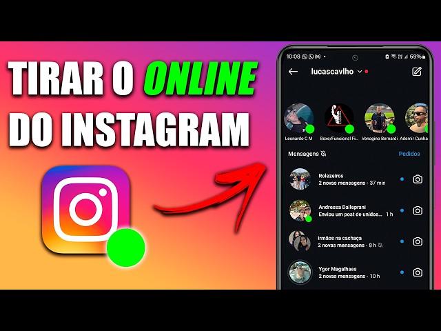 COMO TIRAR O ONLINE DO INSTAGRAM