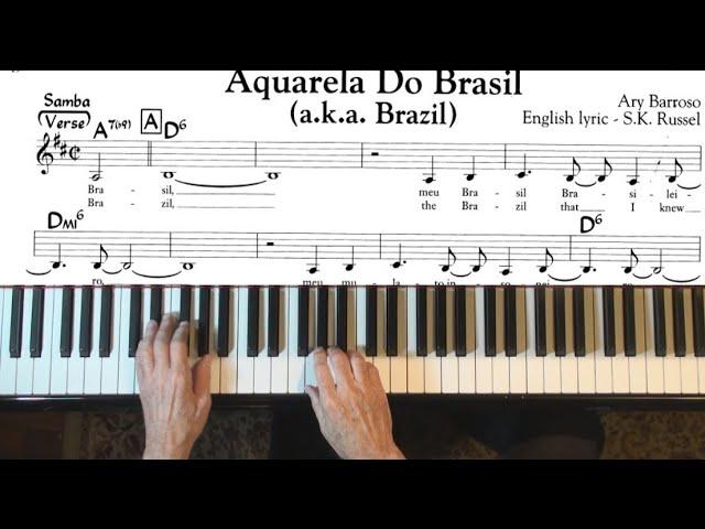 Tutorial - Aquarela Do Brasil a.k.a. Brazil - Ary Barroso