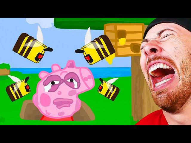 FUNNIEST PEPPA PIG SPEEDRUNS MINECRAFT ANIMATIONS