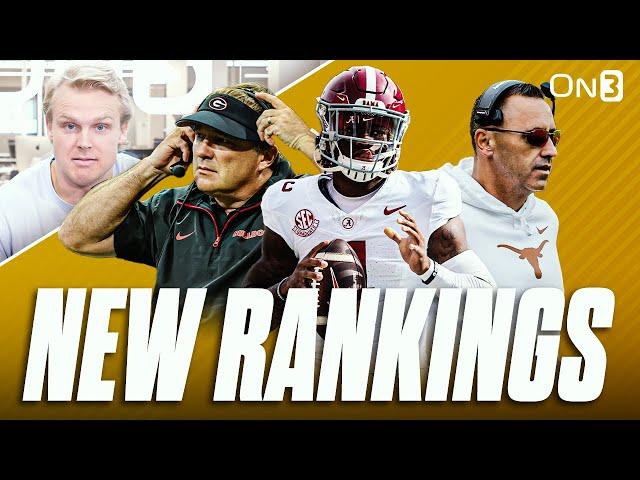 NEW College Football Playoff Rankings | Texas New #1? | Georgia, Alabama, Ohio St, Tennessee, Miami